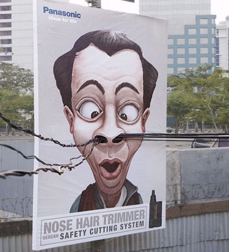 Only For Ads Panasonic Nose Hair Trimmer Street Ads