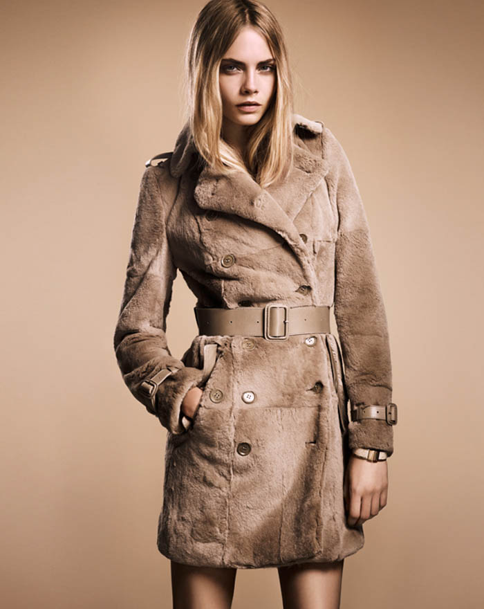 Cara Delevingne Models Burberry's 'Nude' Autumn 2011 Collection