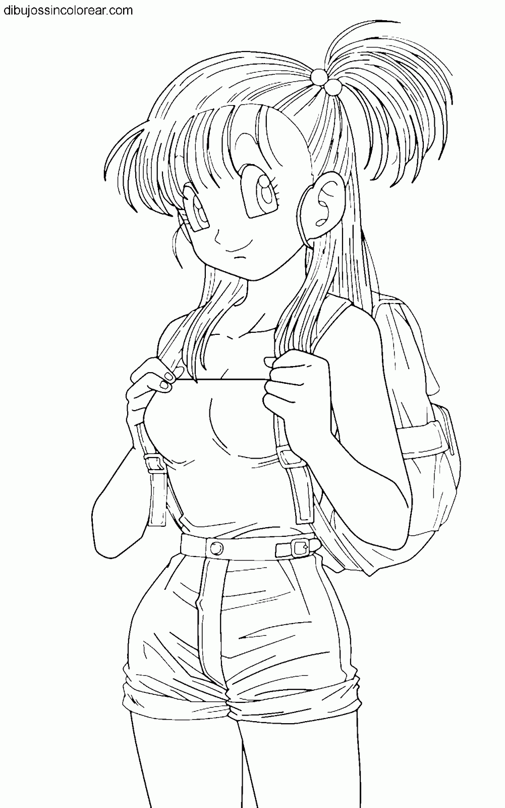 Dibujos de Bulma (Dragonball) para colorear