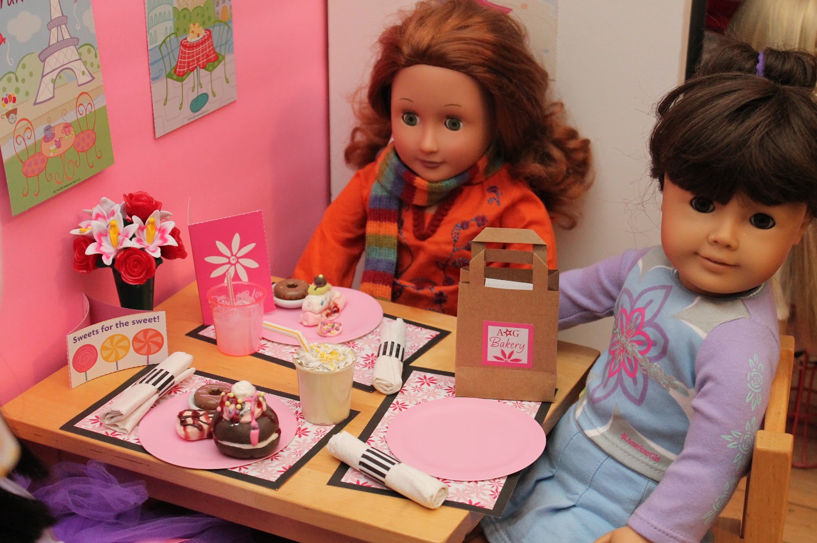 American Girl Doll Play Creating an American Girl Doll Diner!