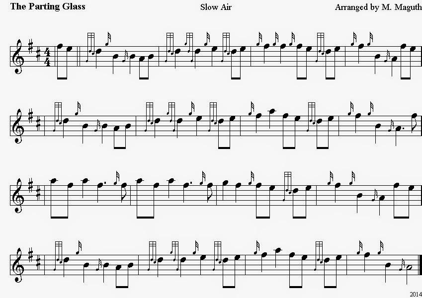 Here is a practice chanter recording of it! Description from