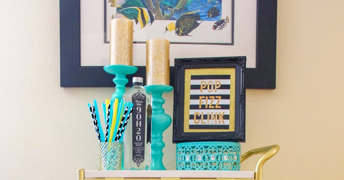 Kasey's Kitchen IKEA Hack DIY Gold Bar Cart