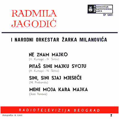 Radmila Jagodic - Kolekcija Radmila+Jagodic+-+Ne+znam+majko,+RTB+EP+12681+1964+ZS