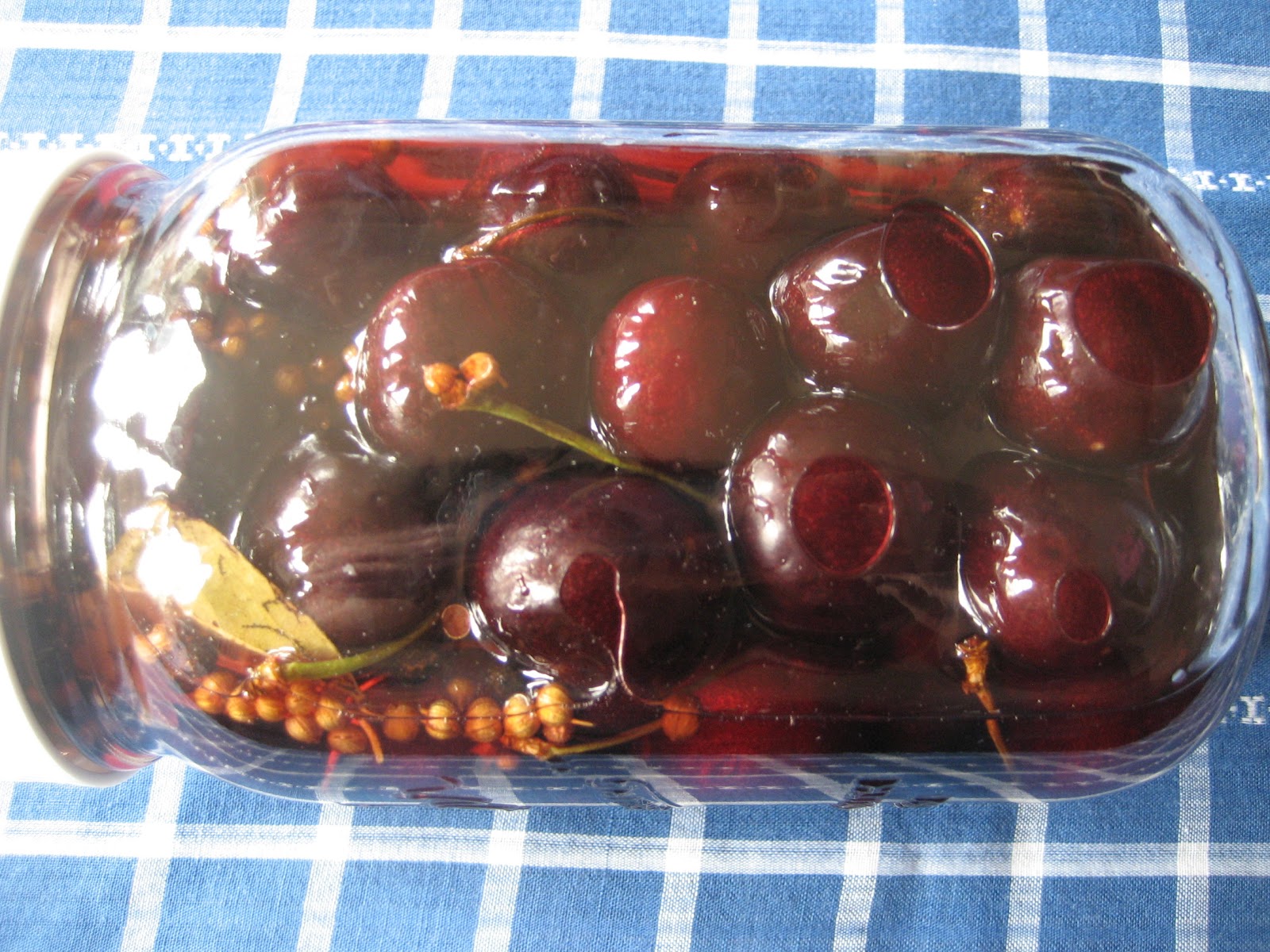 Homemade Trade Pickled Cherries = Manhattan Time