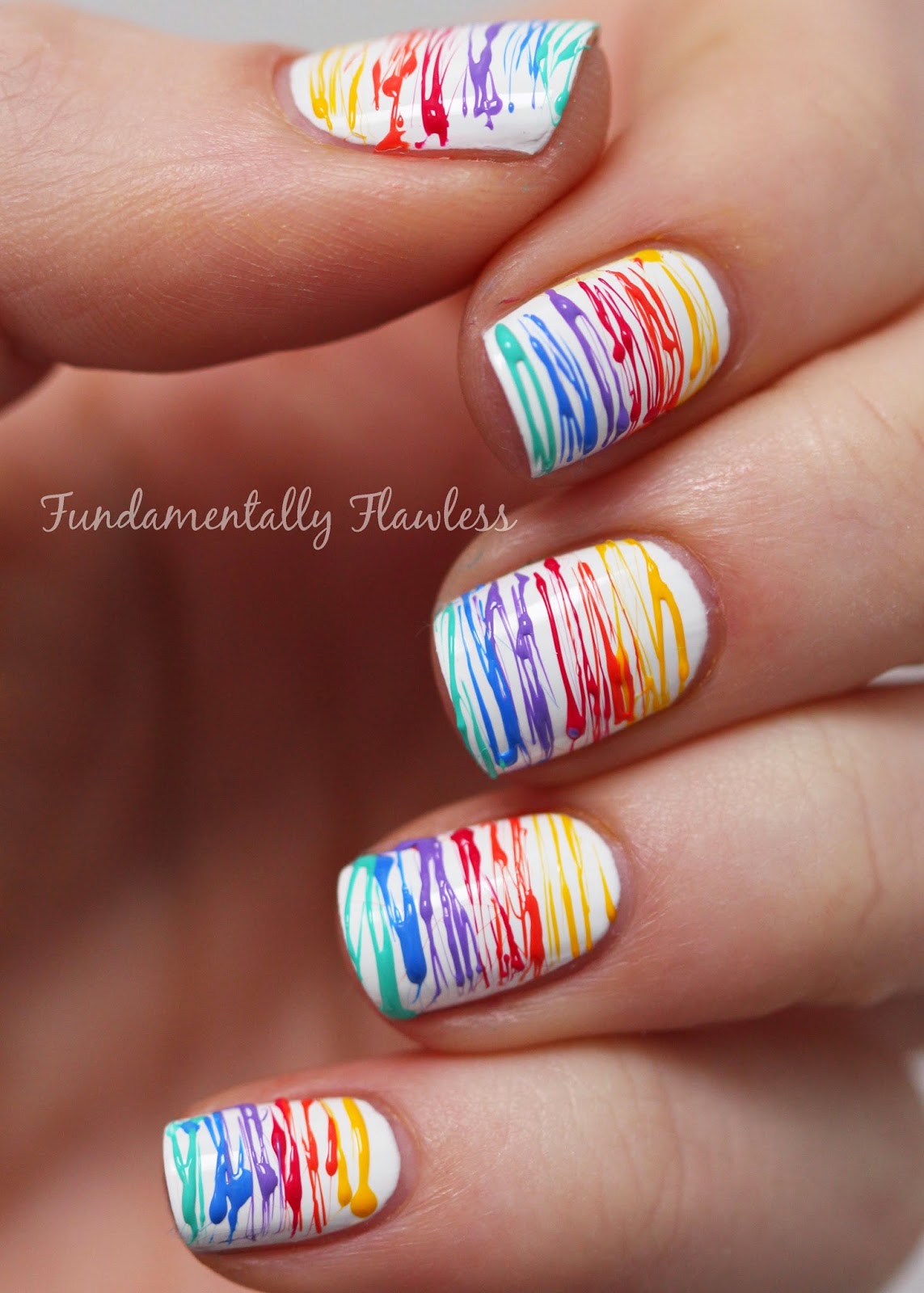 Rainbow Sugar Spun Nails