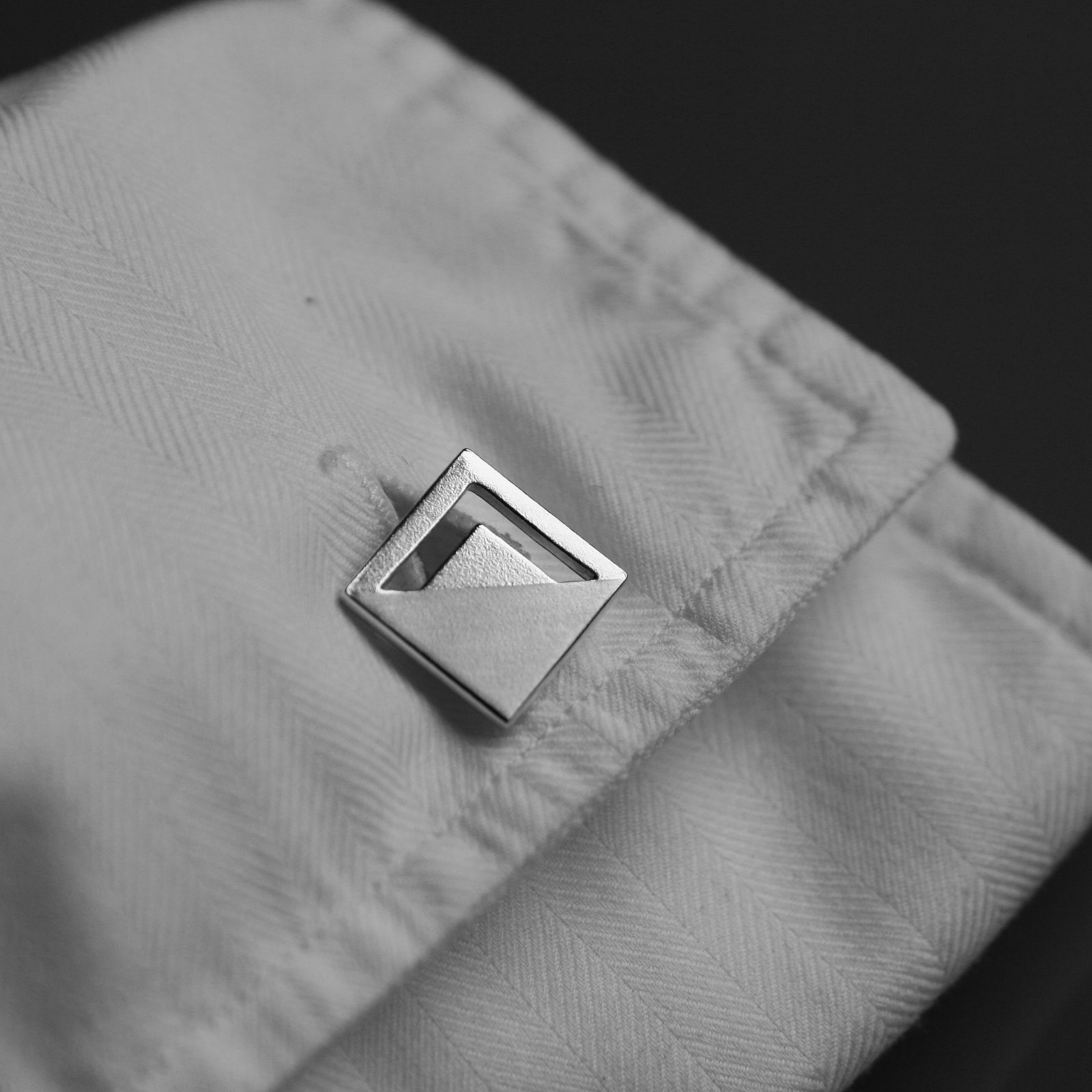 Adventures in Silverland Design of the Week Modern square cufflinks