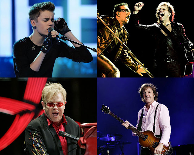 Los cantantes mejor pagados 2012