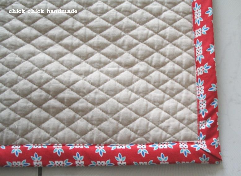 chick chick sewing Handmade door mat