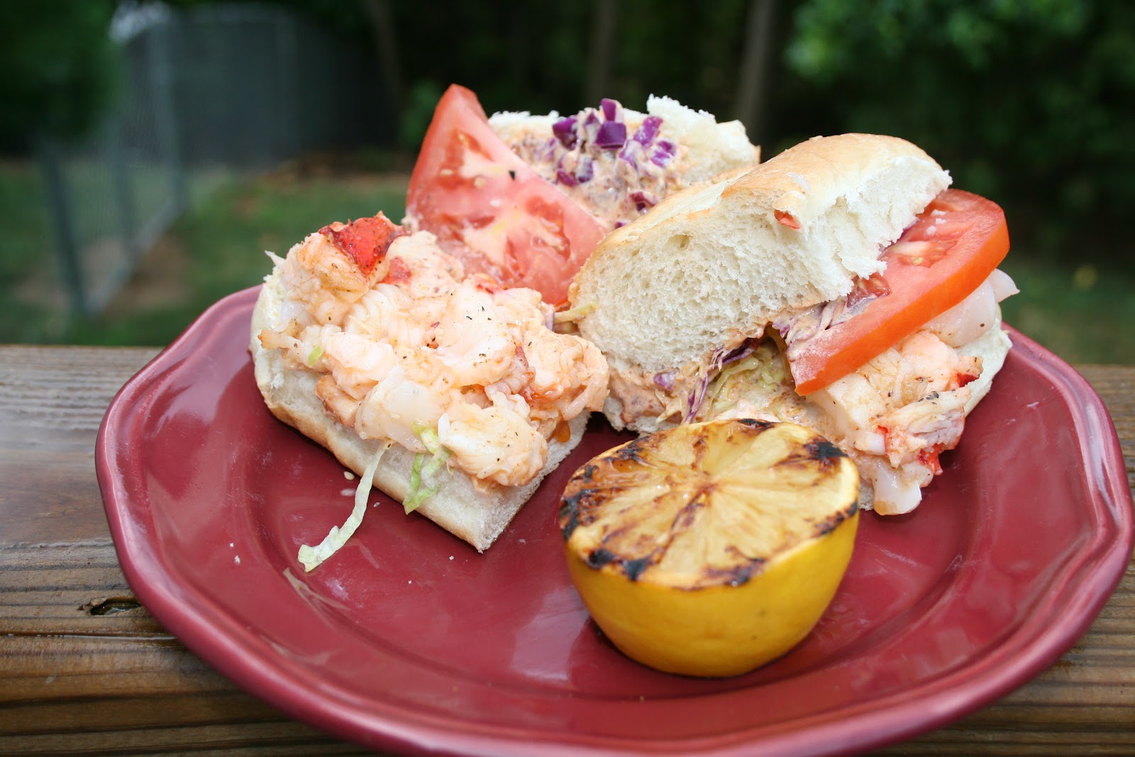 Anson's BBQ Adventures Grilled Lobster Tail Po' Boy