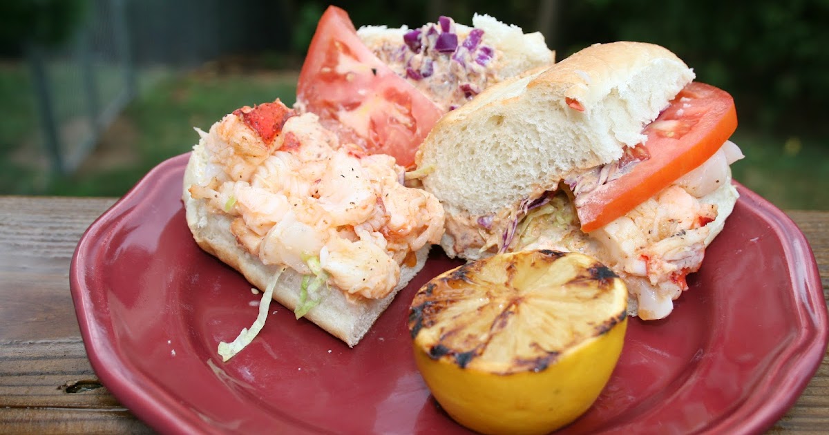 Anson's BBQ Adventures Grilled Lobster Tail Po' Boy