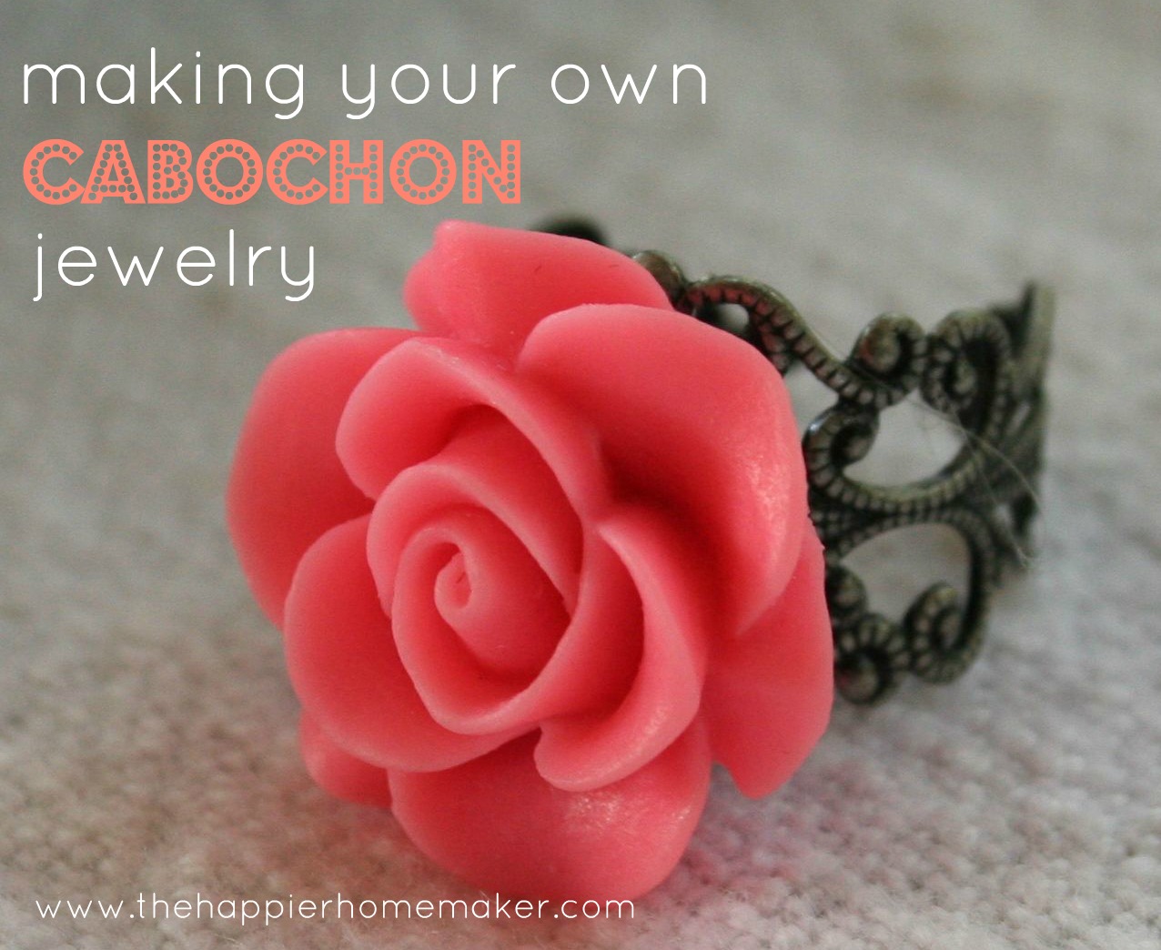 Making Your Own Cabochon Jewelry & a Giveaway! The Happier Homemaker