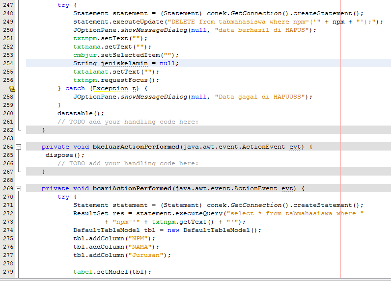 Membuat Koneksi Database Java | membuat form data mahasiswa java netbeans koneksi database Membuat Koneksi Database Java | membuat form data mahasiswa java netbeans koneksi database