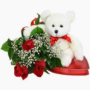 Red Rose & Teddy bear Be My Valentine Red Rose & Teddy bear Be My Valentine