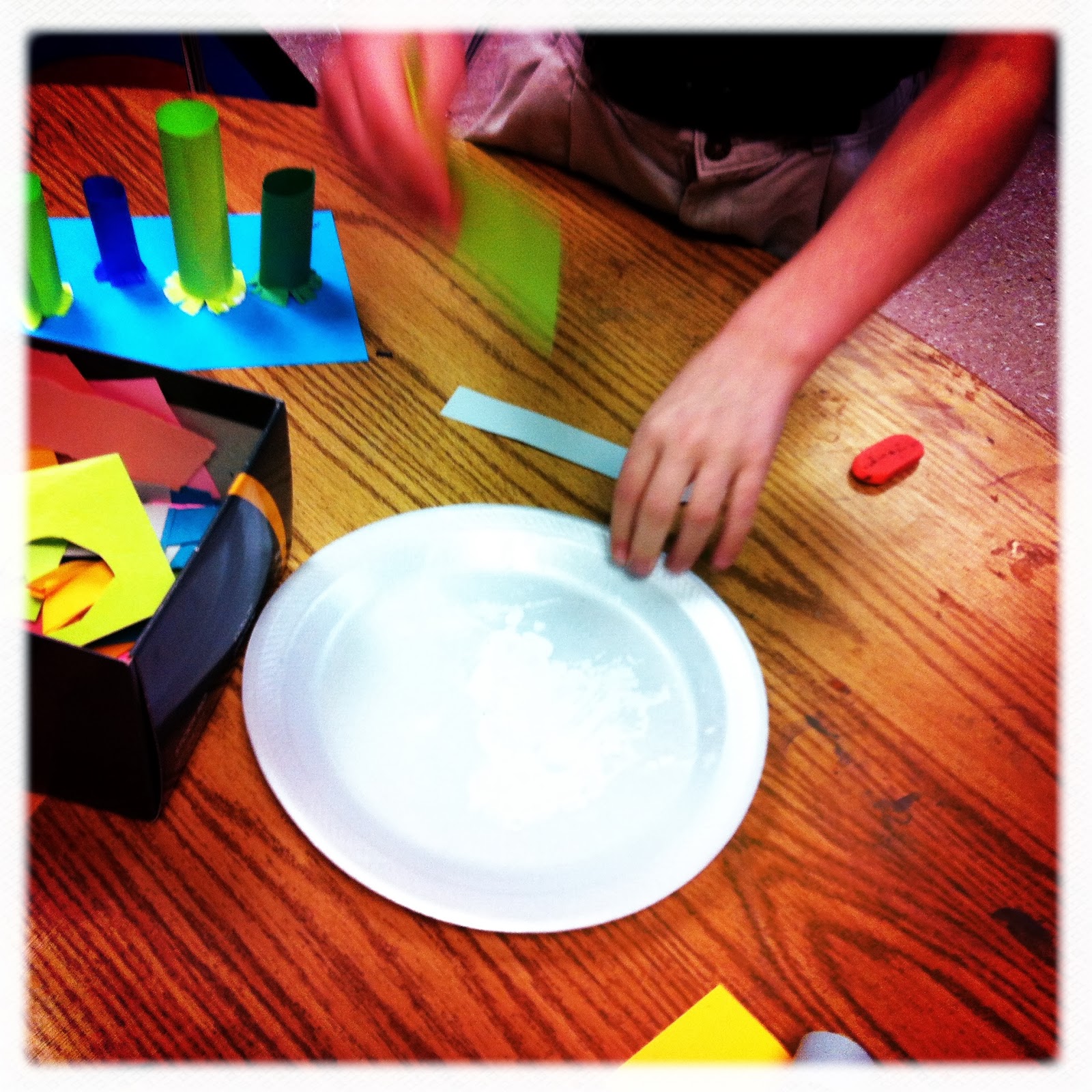 ChumleyScobey Art Room Paper Cylinder Sculpture