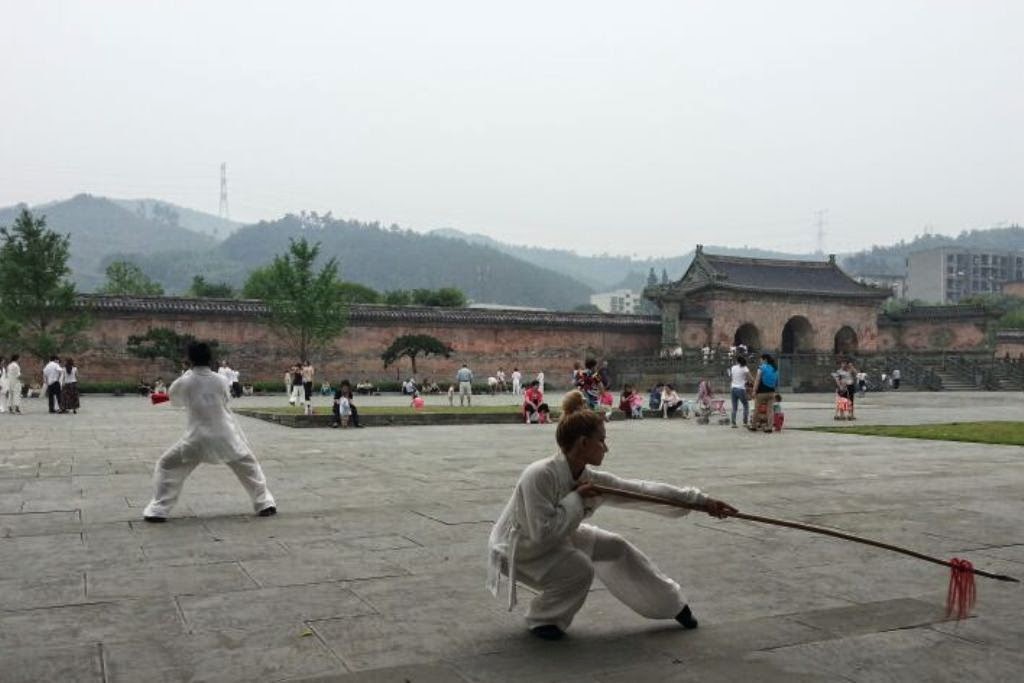 Wudang - Paty Lee Training Shifu Yuan Xiu Gang - China 2014