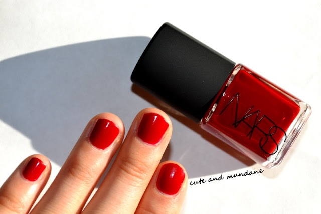 2. NARS Nail Polish in "Jungle Red" - wide 6