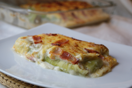 Canelones De Verdura Gratinados 
