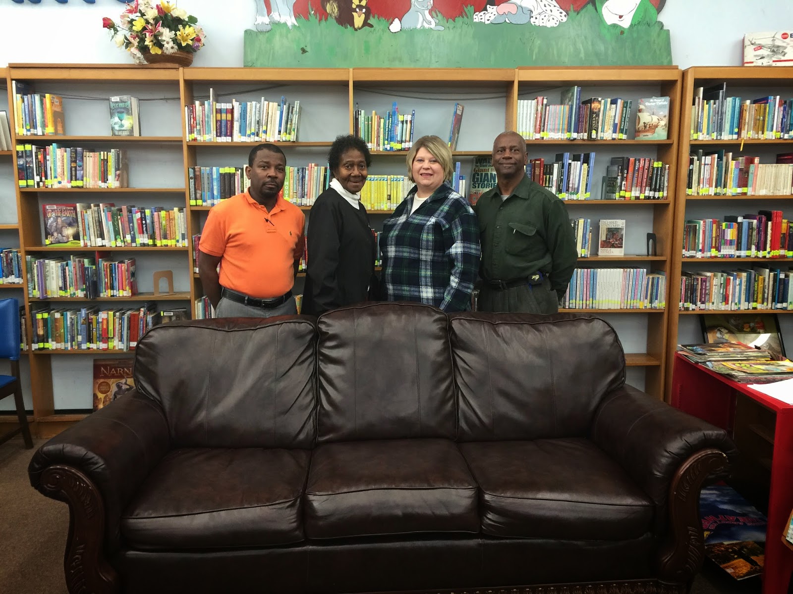George W Covington Memorial Library Hazlehurst Couch Donation