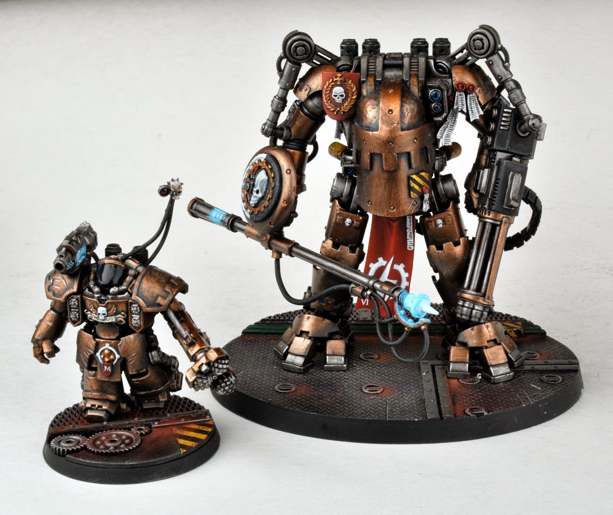 davetaylorminiatures Mechanicum Skittarii Centurion completed