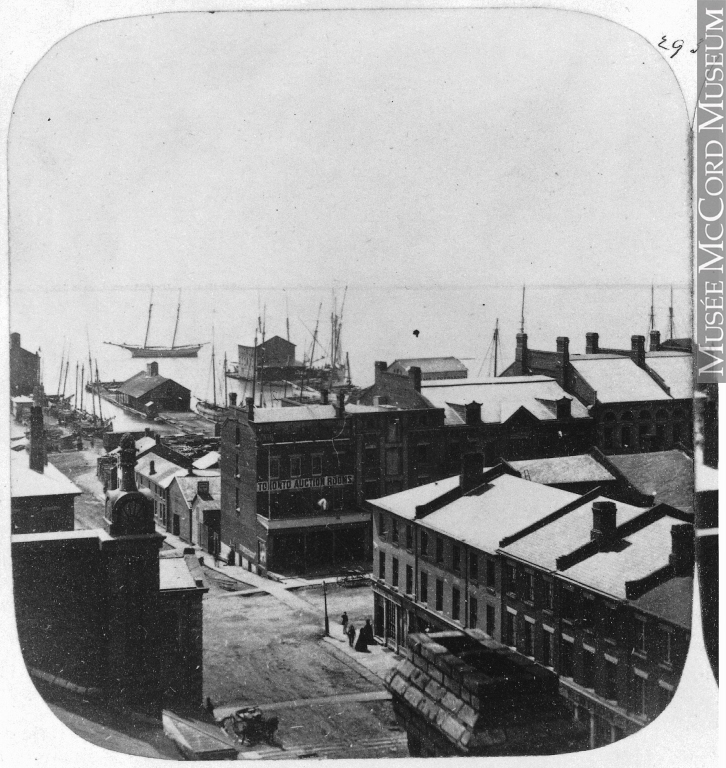 Looking South from St. Lawrence Hall, about 1860<br>