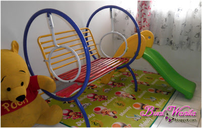 Indoor playground simple dirumah. Ruang permainan dirumah. Mini Slide, Mini Playground, Mini Swing for home.