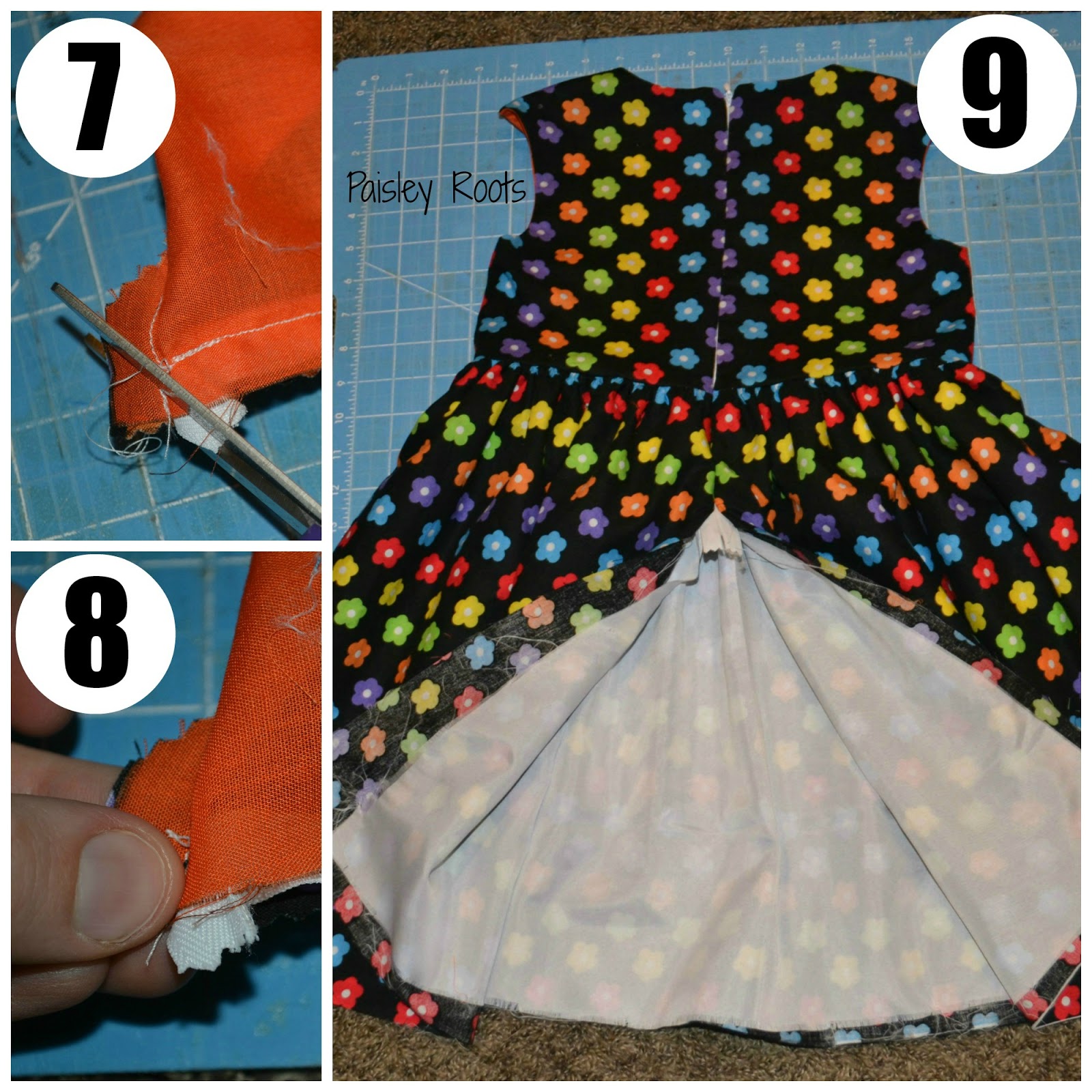 Paisley Roots Adding an Invisible Zipper to a Fully Lined Dress