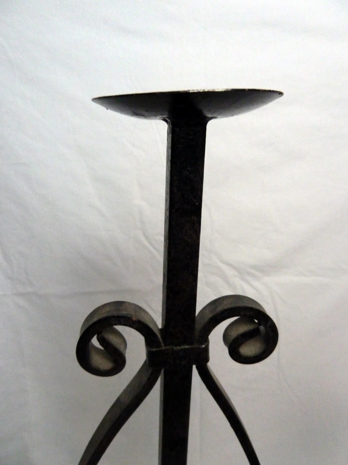 Re•Purpose Eclectic Black Iron Floor Candelabra