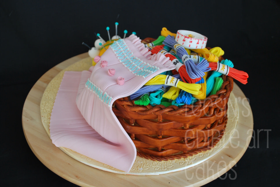 Penang Wedding Cakes by Leesin Needlework Basket Cake