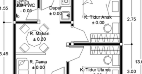 Desain Rumah Ukuran 6x15m - Rumah Sel