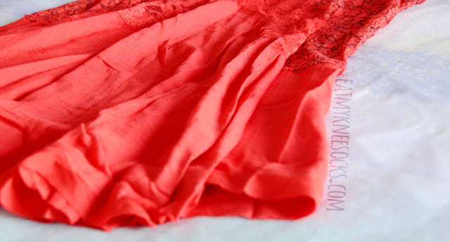 SheIn Fashion Review: Red Lace Cross My Heart Dress This red lace sleeveless dress from SheIn is a style dupe of the Cross My Heart in Lace tunic from Free People.