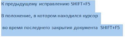 Быстрый переход к месту редактирования в Word