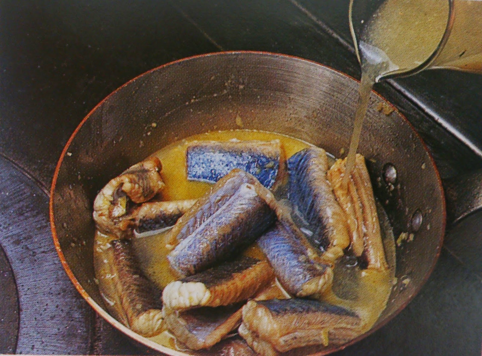National Kitchen Recipes Anguilles au Vert Eel in Green Sauce