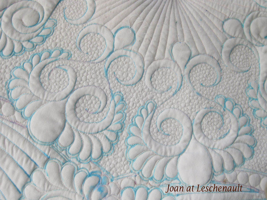 Joan at Leschenault Whole cloth quilt