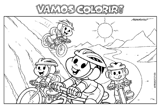 Desenhos da Turma da Mônica para colorir - Bora Colorir