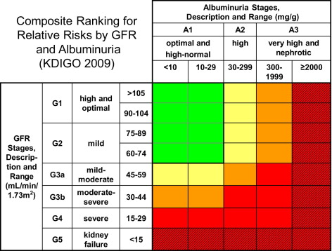 ckd kdoqi kdigo guidelines gfr kidney ajkd figure disease chronic decade