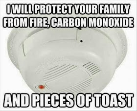 smoke detector funny, fire alarm comic, cooking funny