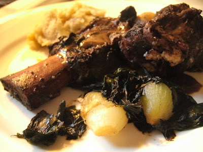 braised ribs with chard