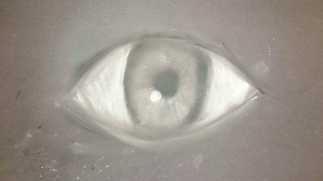 Manor House Art The Portrait in Chalk Eyes