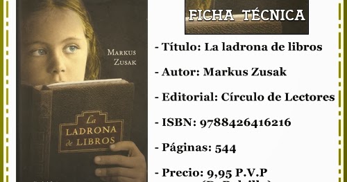 La ladrona de libros de Markus Zusak - Libros Gratis XD