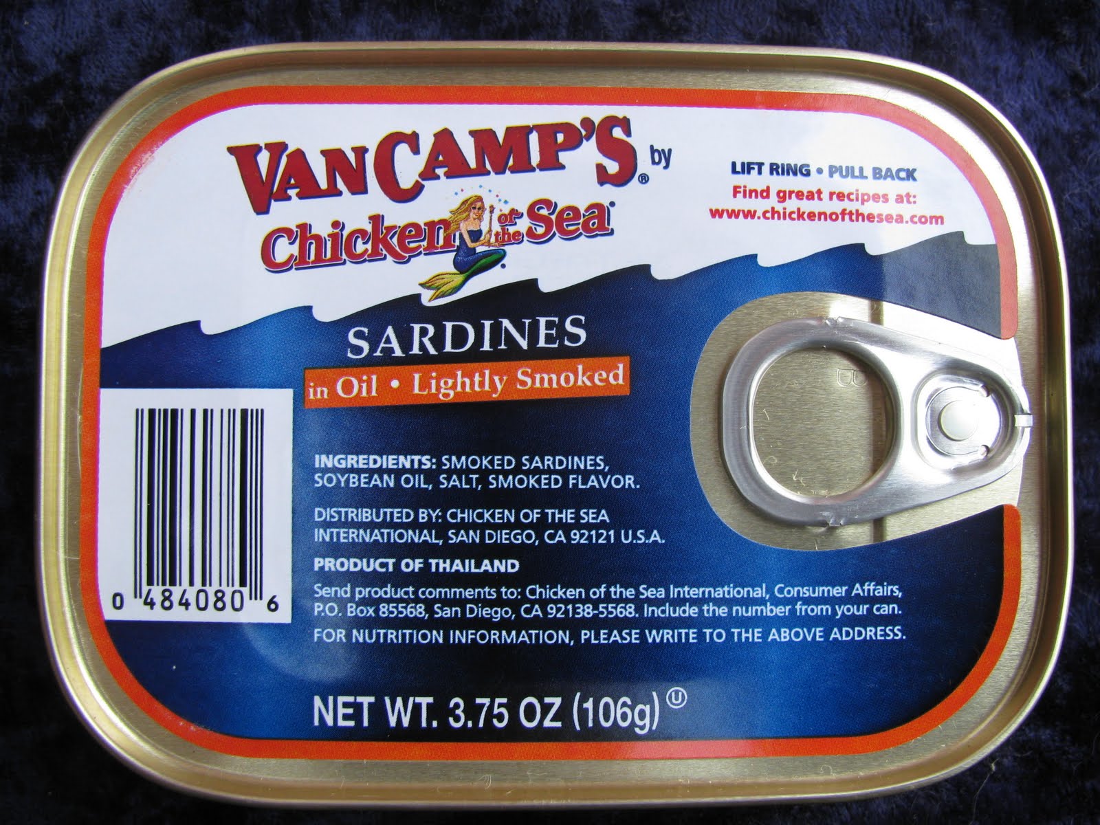 Mouth Full of Sardines VanCamp's by Chicken of the Sea. Sardines6