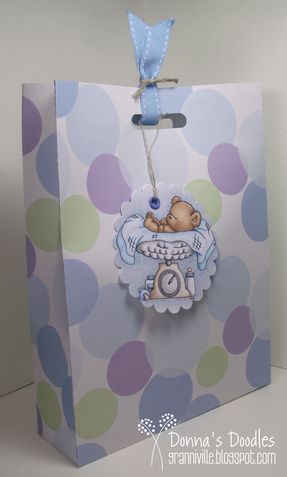 Donna's Doodles Baby Boy Card & Gift Bag