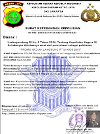 SURAT KETERANGAN KEPOLISIAN