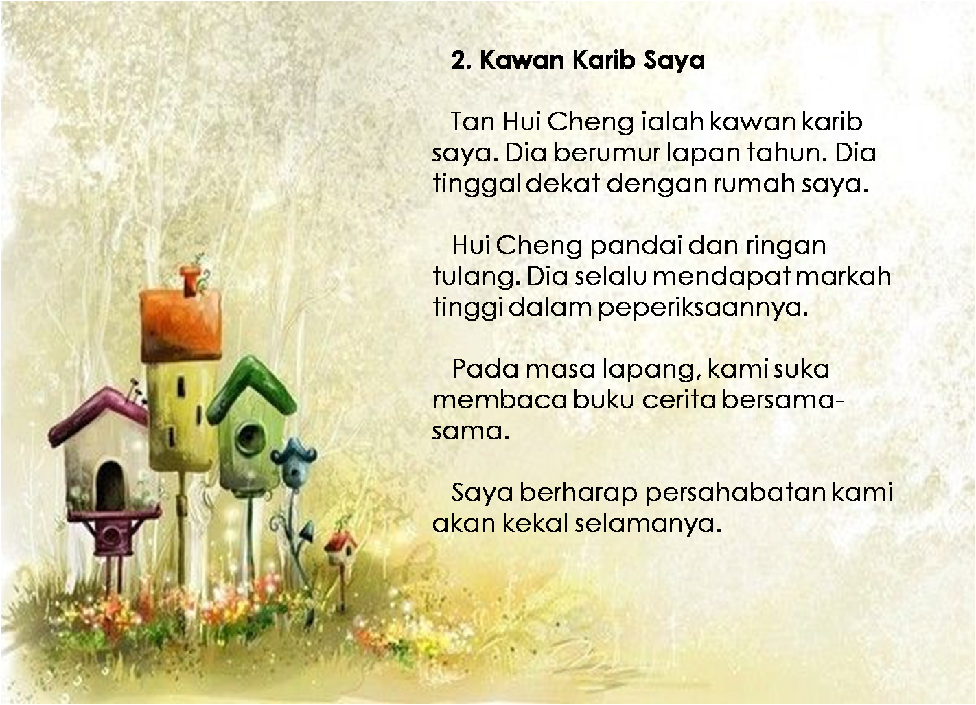 6优: BM Karangan 2. Kawan Karib Saya
