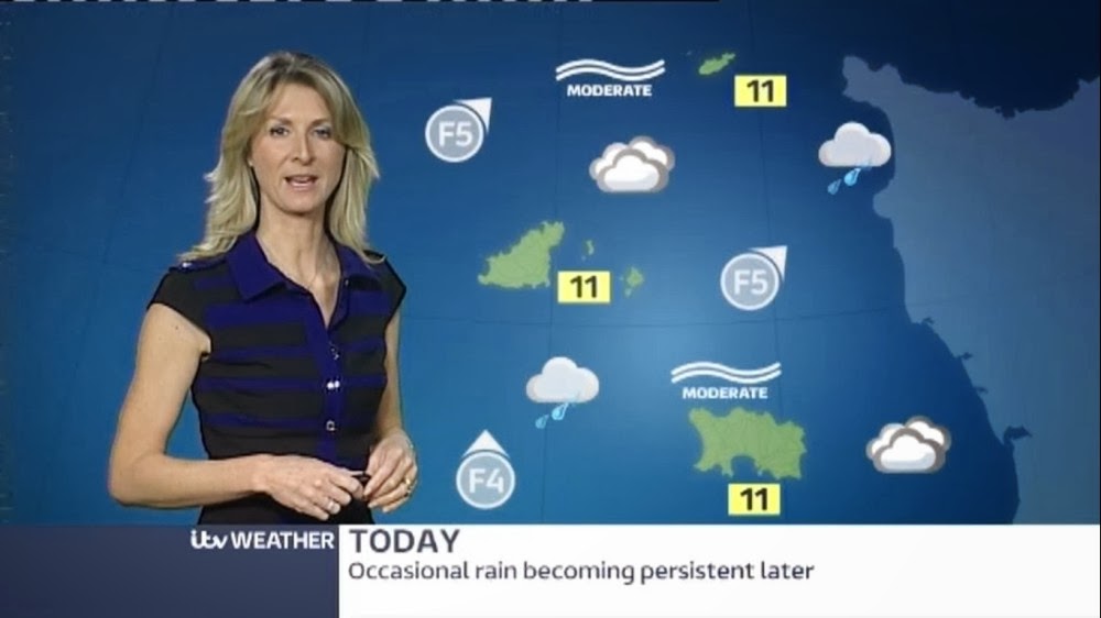 UK Regional News Caps Sophia Bird ITV Channel TV Weather