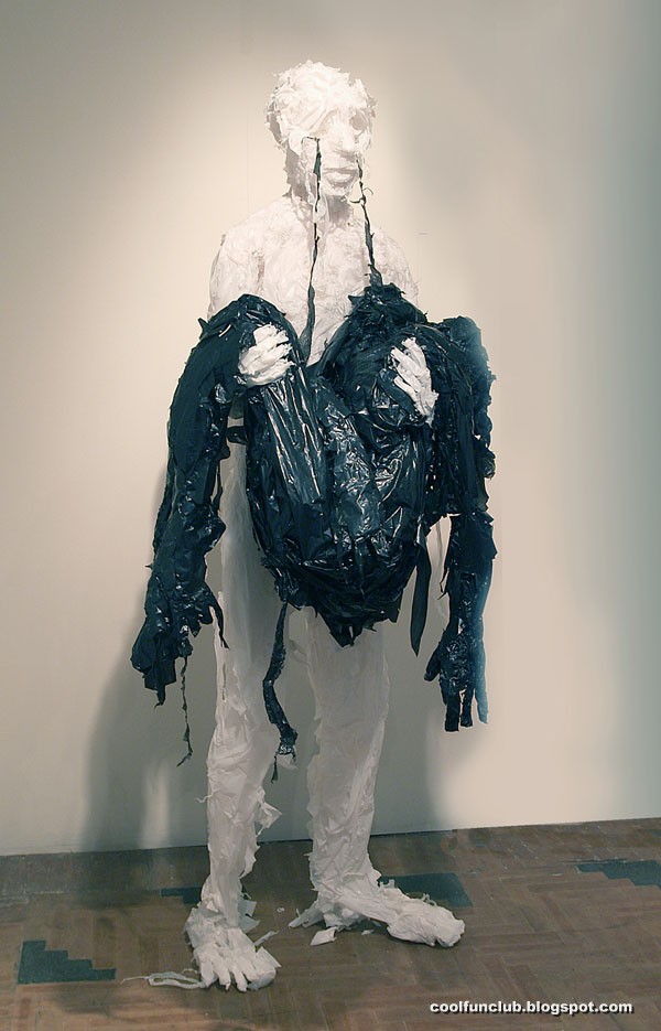 . Recycle Plastic Bag Art