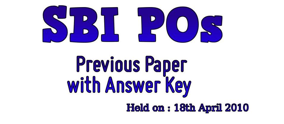 Sbi Clerk Exam Previous Question Papers Free Download Pdf