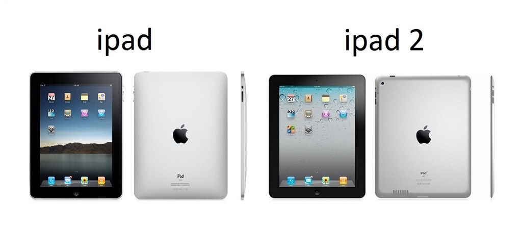 ホワイト iPad 2 斜め