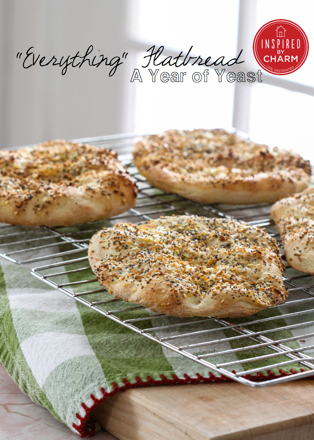 A Year of Yeast "Everything" Flatbread