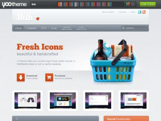 Milk – April 2011 YOOtheme Joomla Template