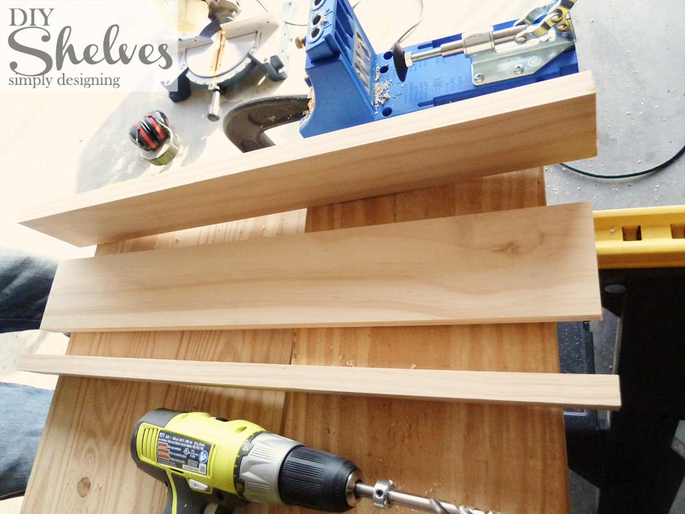 DIY Shelves | how to make knock-off shelves with a Kreg Jig | #diy #shelves #knockoff